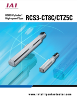 IAI RCS3-CT CATALOG RCS3-CT8C/CTZ5C SERIES: ROBO CYLINDER HIGH-SPEED TYPE